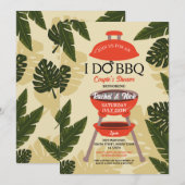 I DO BBQ Koppels Douche Tuin Yard Bladeren Kaart (Voorkant / Achterkant)