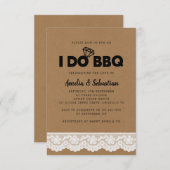 I Do BBQ Kraft Vrijgezellenfeest Kaart (Voorkant / Achterkant)