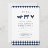 I Do BBQ marine Buffalo Play Wedding Kaart (Voorkant)