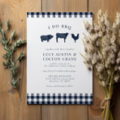 I Do BBQ  marine Buffalo Play Wedding Kaart