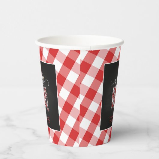 I Do BBQ Paper Cup - Custom Papieren Bekers (Rechts)