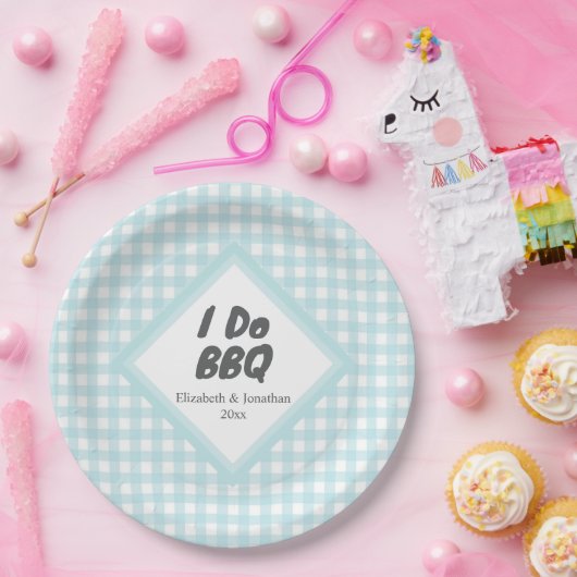 I Do BBQ Papieren Bordje (Feest)