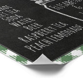 I Do BBQ Party Green Drinken & Beverage Bar Sign Poster (Hoek)