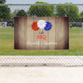 I Do BBQ Patriotic Floral Spandoek (Insitu)