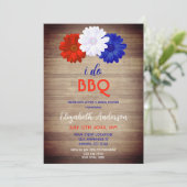 I Do BBQ Patriotic Floral Vrijgezellenfeest Kaart (Staand voorkant)