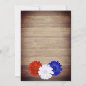 I Do BBQ Patriotic Floral Vrijgezellenfeest Kaart (Achterkant)