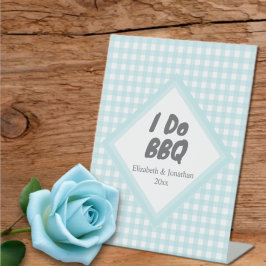 I Do BBQ Reclamebord Met Voetstuk