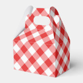 I Do BBQ Red Gingham Sunflower Favor Box Bedankdoosjes (Achterkant)