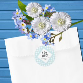 I Do BBQ Ronde Sticker