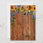 I DO BBQ Rustic Barn Wood Floral Engagement Party Kaart (Achterkant)