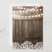 I DO BBQ Rustic Engagement Party Babys Breate Kaart (Achterkant)