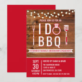 I Do BBQ Rustic Engagement Party Couples Shower Kaart (Voorkant / Achterkant)