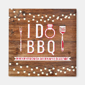 I Do BBQ Rustic Engagement Party Couples Shower Magneet (Voorkant)