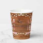 I Do BBQ Rustic Engagement Party Couples Shower Papieren Bekers (Links)