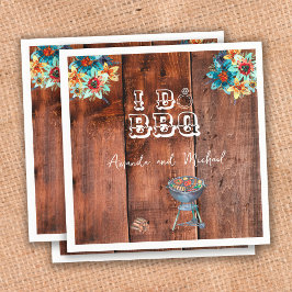 I Do BBQ Rustic Engagement Party Couples Shower Servet