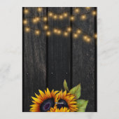 I DO BBQ rustic sunflower engagement party Kaart (Achterkant)