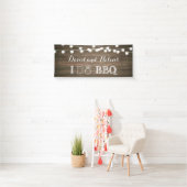 I DO BBQ Rustic Wood Wedding Engagment Banner (Insitu)