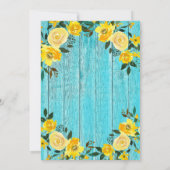 I Do BBQ | Rustige houten en Floral Engagement Par Kaart (Achterkant)