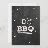 I Do BBQ String Lights Rustic Engagement Party  Kaart (Achterkant)
