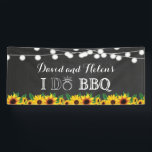 I DO BBQ Sunflower Chalkboard Wedding Engagment Spandoek<br><div class="desc">IK DOE BQ Sunflower Chalkboard Wedding Engagment Banner. Voor verdere aanpassing,  te klikken gelieve de knoop "van de Aanpassing het"en ons ontwerphulpmiddel te gebruiken om deze sjabloon te wijzigen.</div>