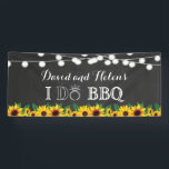 I DO BBQ Sunflower Chalkboard Wedding Engagment Spandoek<br><div class="desc">IK DOE BQ Sunflower Chalkboard Wedding Engagment Banner. Voor verdere aanpassing,  te klikken gelieve de knoop "van de Aanpassing het"en ons ontwerphulpmiddel te gebruiken om deze sjabloon te wijzigen.</div>