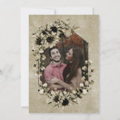 I Do BBQ  Sunflower Photo Engagement Party Kaart (Achterkant)