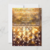 "I DO" BBQ Uitnodiging voor een bruiloft (Voorkant)