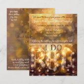 "I DO" BBQ Uitnodiging voor een bruiloft (Voorkant / Achterkant)