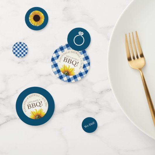 I Do BBQ Verloving Vrijgezellenfeest Confetti (Groep)