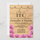 I DO BBQ verlovingsfeest string lichten rustiek Kaart (Voorkant)