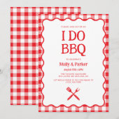 I Do BBQ Wedding Barbecue Invitation Kaart (Voorkant / Achterkant)