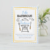 I Do BBQ Wedding or Engagement Party Invite Kaart (Staand voorkant)