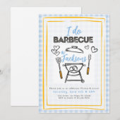 I Do BBQ Wedding or Engagement Party Invite Kaart (Voorkant / Achterkant)