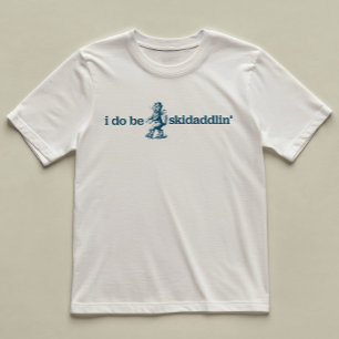 I Do Be Skidaddlin' Fun Cat Gent Geïllustreerd T-shirt