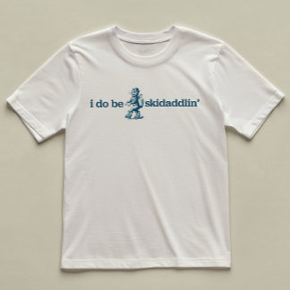 I Do Be Skidaddlin' Fun Cat Gent Geïllustreerd T-shirt