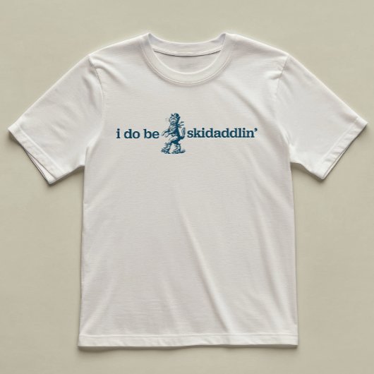 I Do Be Skidaddlin' Fun Cat Gent Geïllustreerd T-shirt