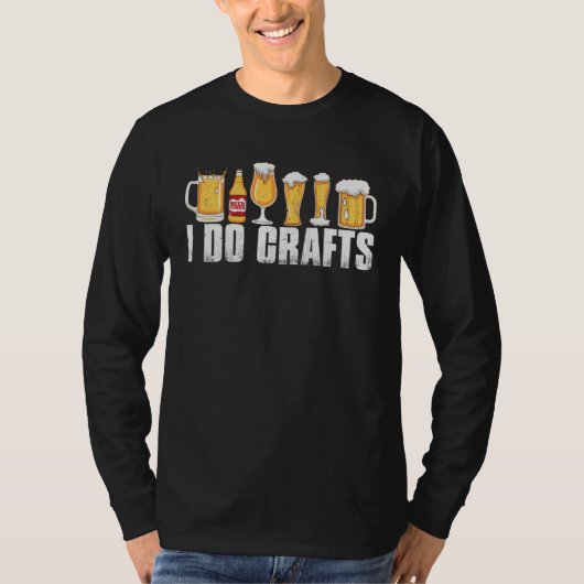 i do crafts beer beer  dad do crafting beer brewer t-shirt (Voorkant)