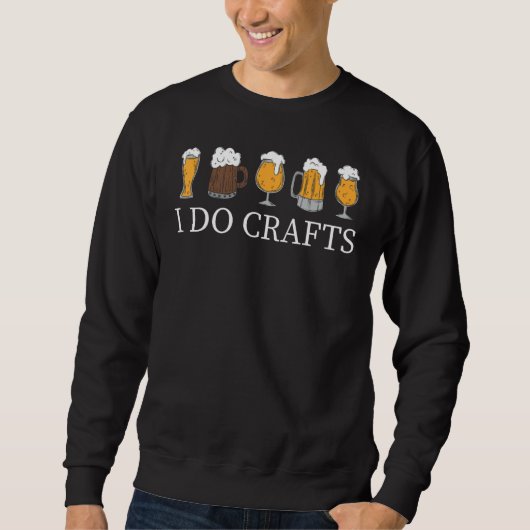 I Do Crafts Homebrewing Homebrew I Do Crafts Beer  Trui (Voorkant)