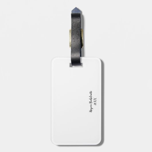 I Do Crew Bachelorette-feest Bagagelabel (Achterkant verticaal)