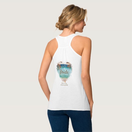 I Do Crew bachelorette hen party T-shirt vest (Volledige Achterkant)
