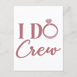 I Do Crew - Bachelorette Party Bridal Weddenschap Briefkaart