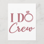 I Do Crew - Bachelorette Party Bridal Weddenschap Briefkaart (Voorkant)