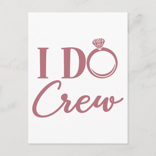 I Do Crew - Bachelorette Party Bridal Weddenschap Briefkaart (Voorkant)