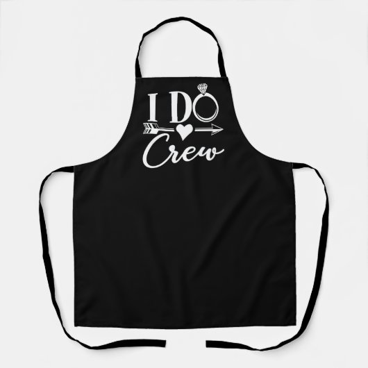 I Do Crew - Bachelorette Party Bridal Weddenschap Schort (Voorkant)