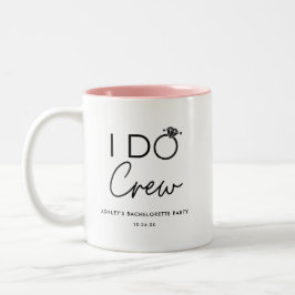 I Do Crew Bruidsfeest Bruidsmeisjes Uitstapfeest F Tweekleurige Koffiemok