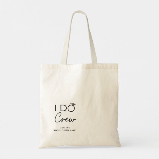 I Do Crew Bruidsmeisje Favoriete Naam  Tote Bag (Achterkant)