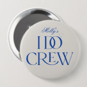 I Do Crew - Custom Wedding Party Design Ronde Button 4,0 Cm (Voorkant /achterkant)