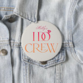 I Do Crew - Custom Wedding Party Design Ronde Button 4,0 Cm (In situ)
