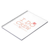 I DO Crew Diamond Ring Bridesmaid grappig Notitieboek (Linkerzijde)