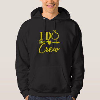I Do Crew Groepsmatching, Bachelorette Feest Bruid Hoodie